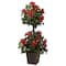 3ft. Hibiscus Topiary Plant in Decorative Planter